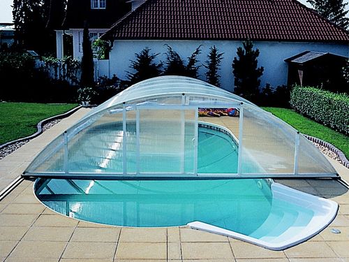 Как сделать навес для бассейна из поликарбоната